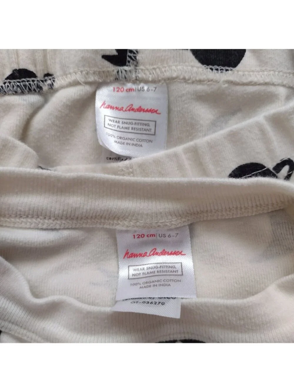 Hanna Andersson Kids Pajamas 6-7 Outer Space Print Organic Cotton Long Johns